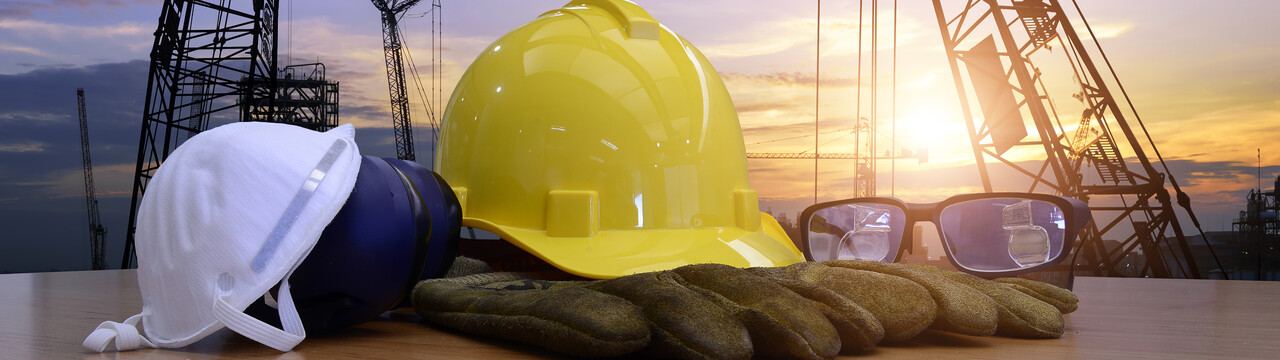 Banner con material de construcción Banner con material de construcción