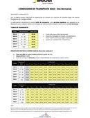 Carta condiciones transporte - Dos Hermanas