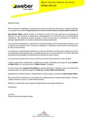 [COMUNICADO] Nueva línea de resinas Weber Alcover