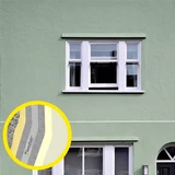 Fachada verde claro con el sistema weberenova therm