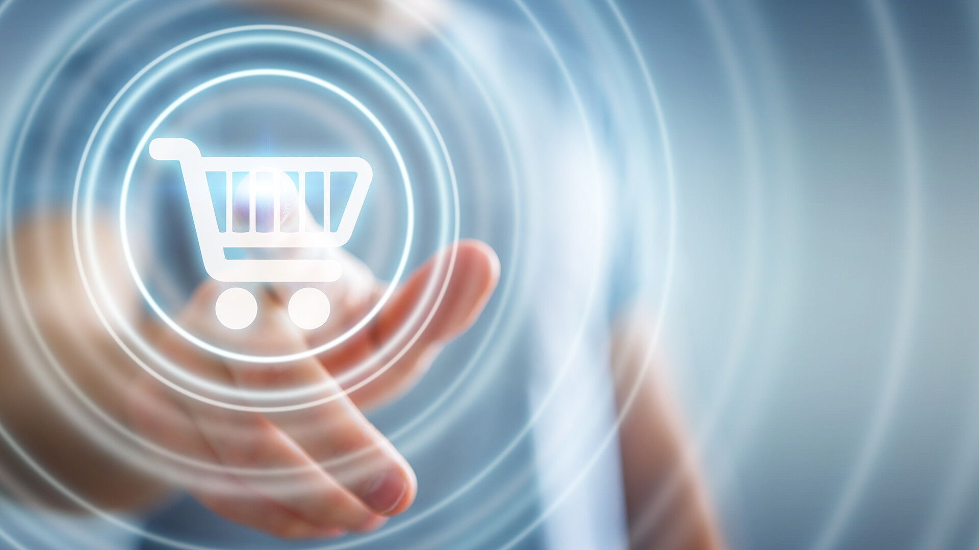 Imagen de un carrito de compra online Imagen de un carrito de compra online