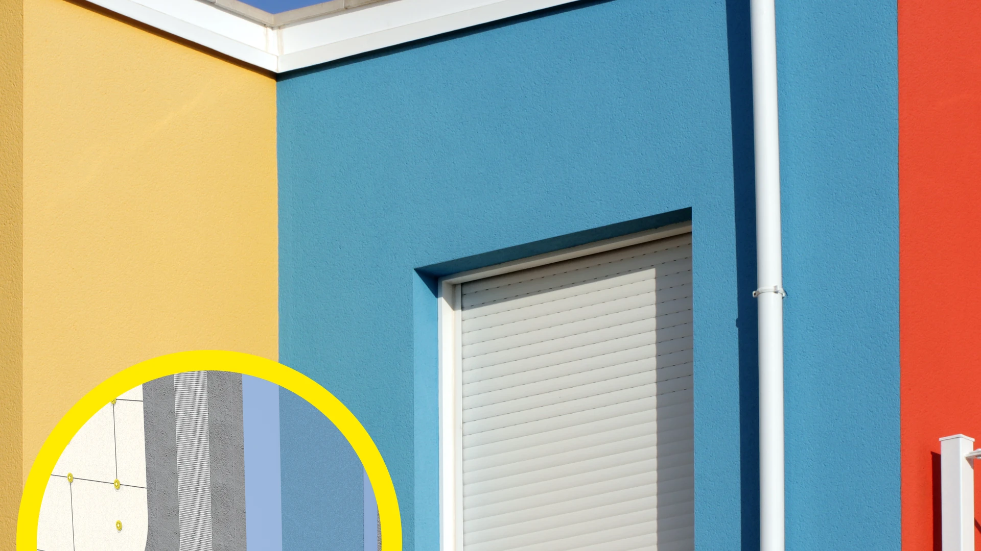 Fachada de colores con sistema webertherm etics