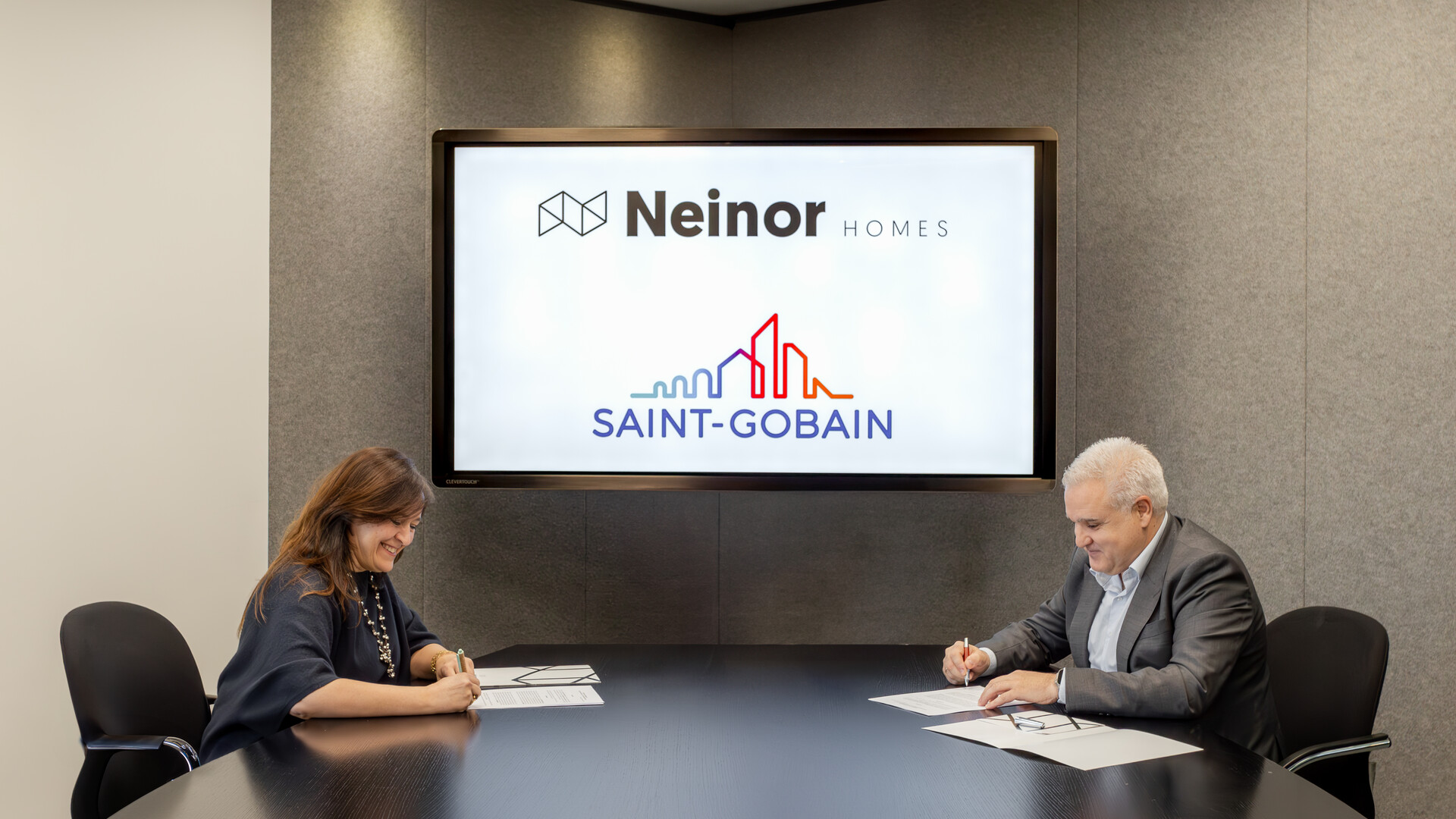 Neinor Homes y Saint-Gobain firman un acuerdo para impulsar la construcción sostenible Neinor Homes y Saint-Gobain firman un acuerdo para impulsar la construcción sostenible