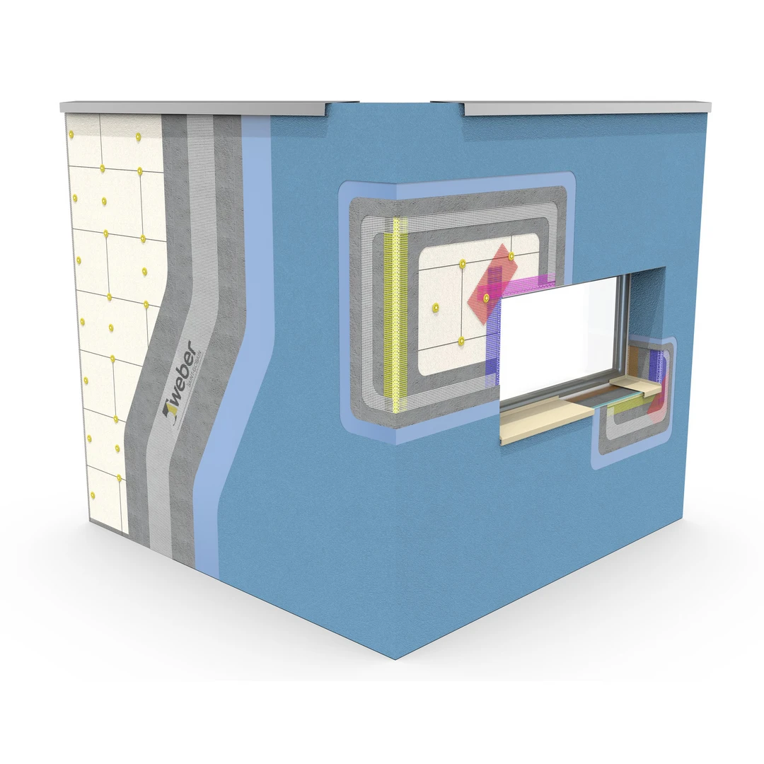3D sistema webertherm etics orgánico