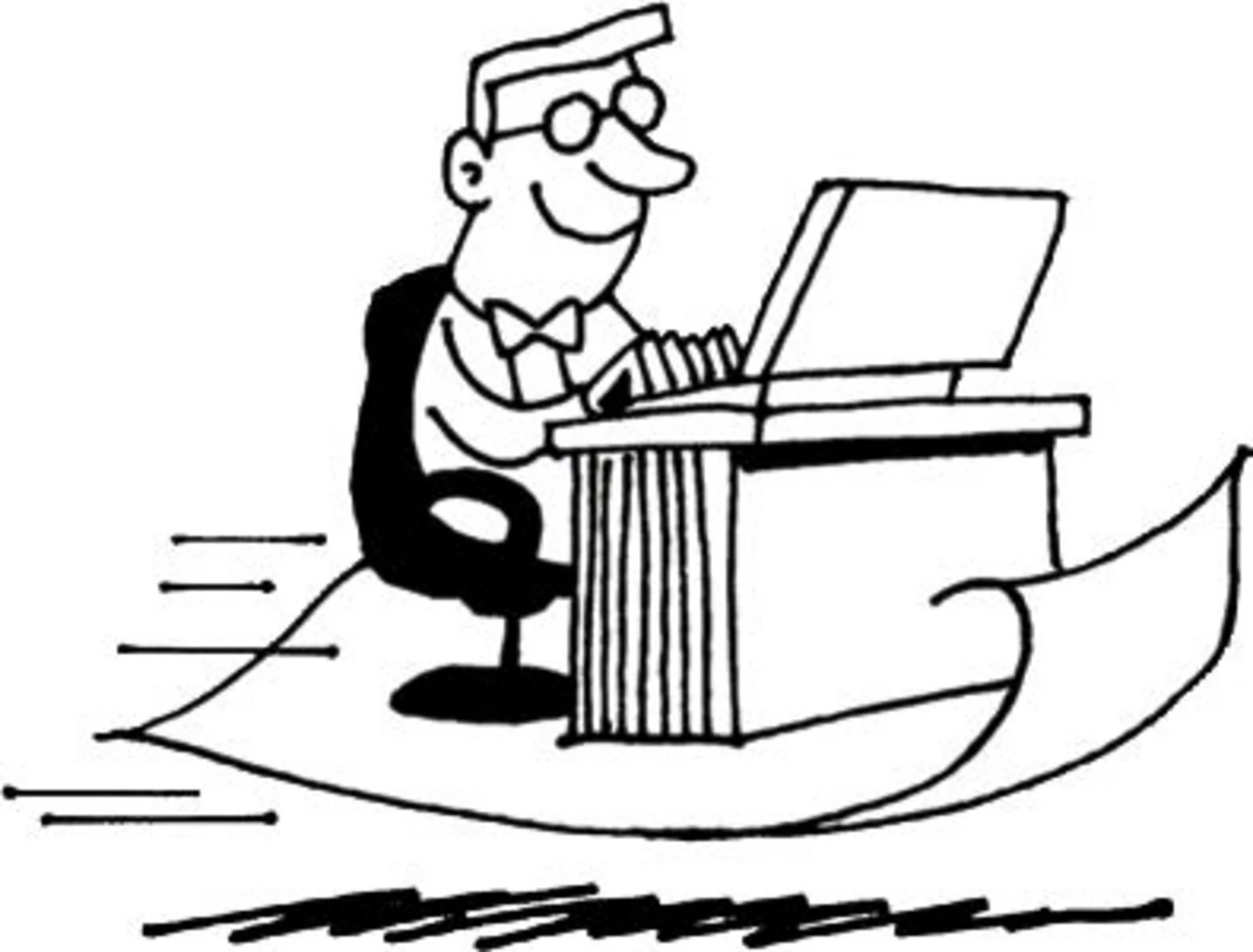 Imagen que muestra una persona delante del ordenador