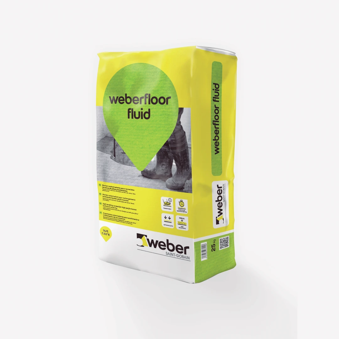 imagen del envase de weberfloor fluid