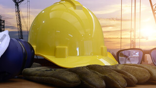 Banner con material de construcción Banner con material de construcción