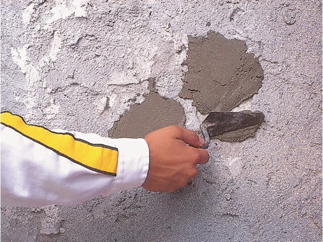 Reparación del soporte con mortero