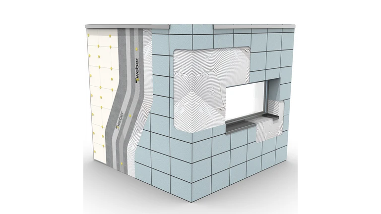 3D del sistema webertherm ceramic plus EPS 3D del sistema webertherm ceramic plus EPS