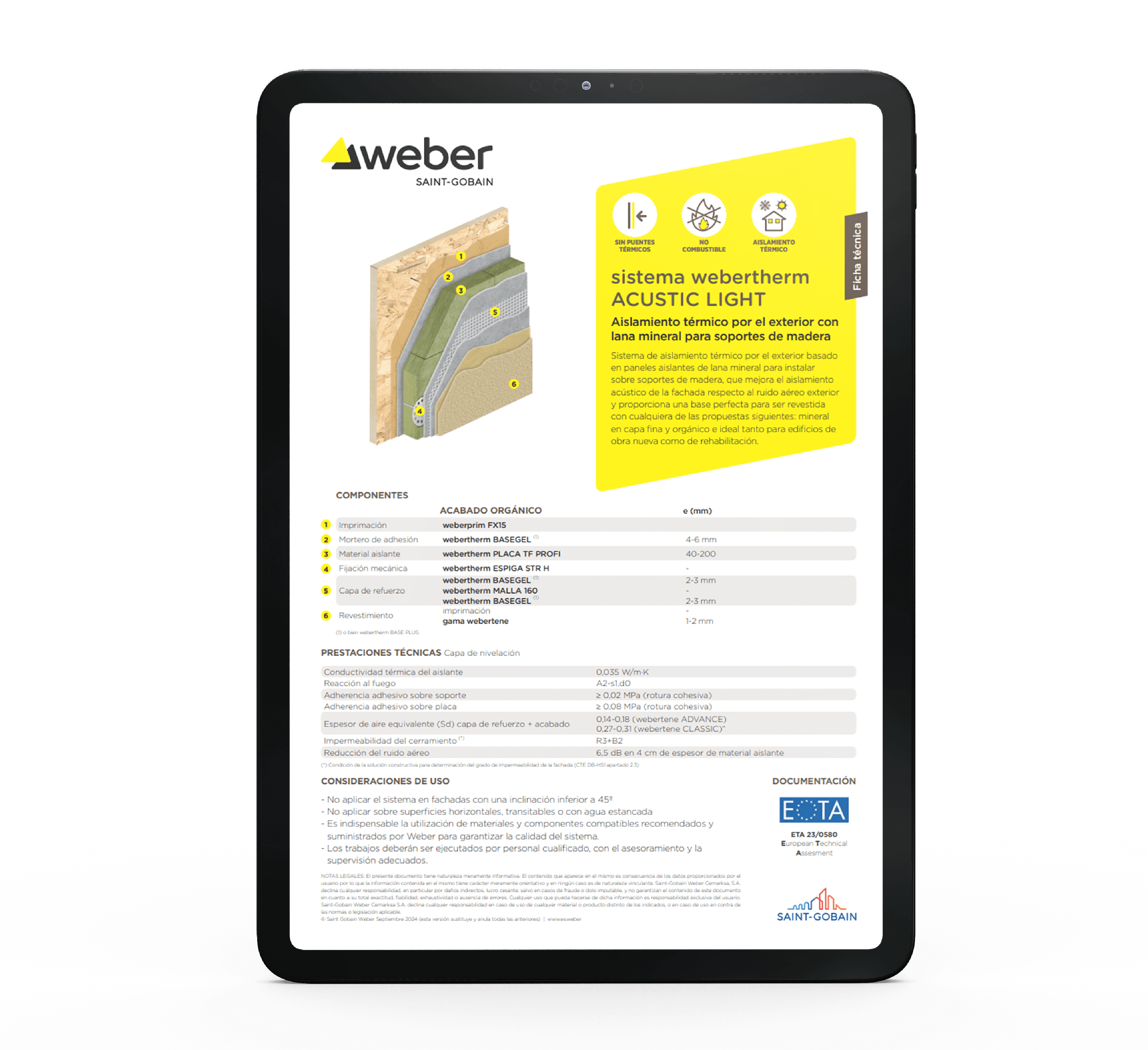 Guía de sistema webertherm circle: Sate reciclable cero residuos